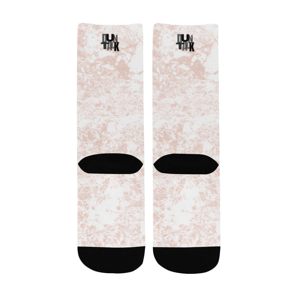 Duntalk "Like That" Kid's Basketball Socks - White