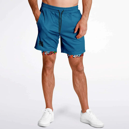 Duntalk "Ball All Day" Basketball Shorts - Blue Subliminator