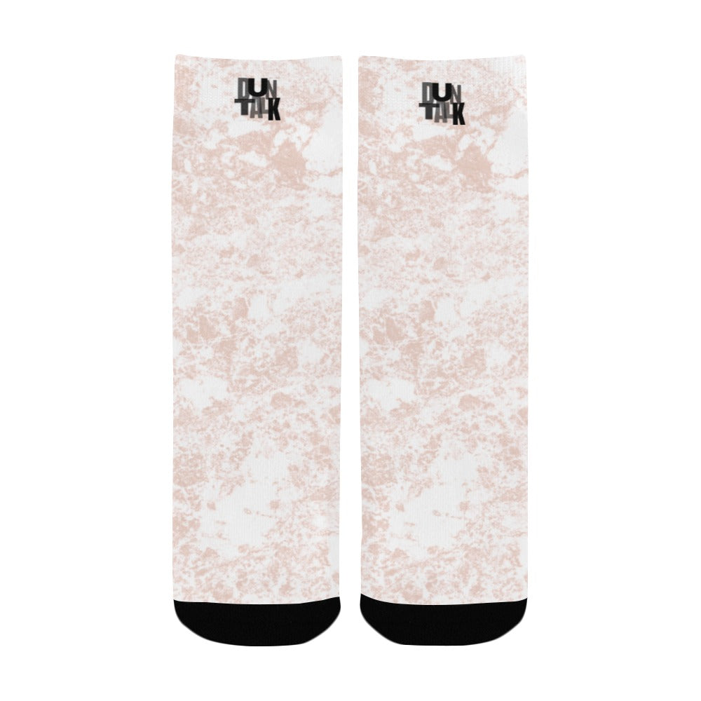 Duntalk "Like That" Kid's Basketball Socks - White