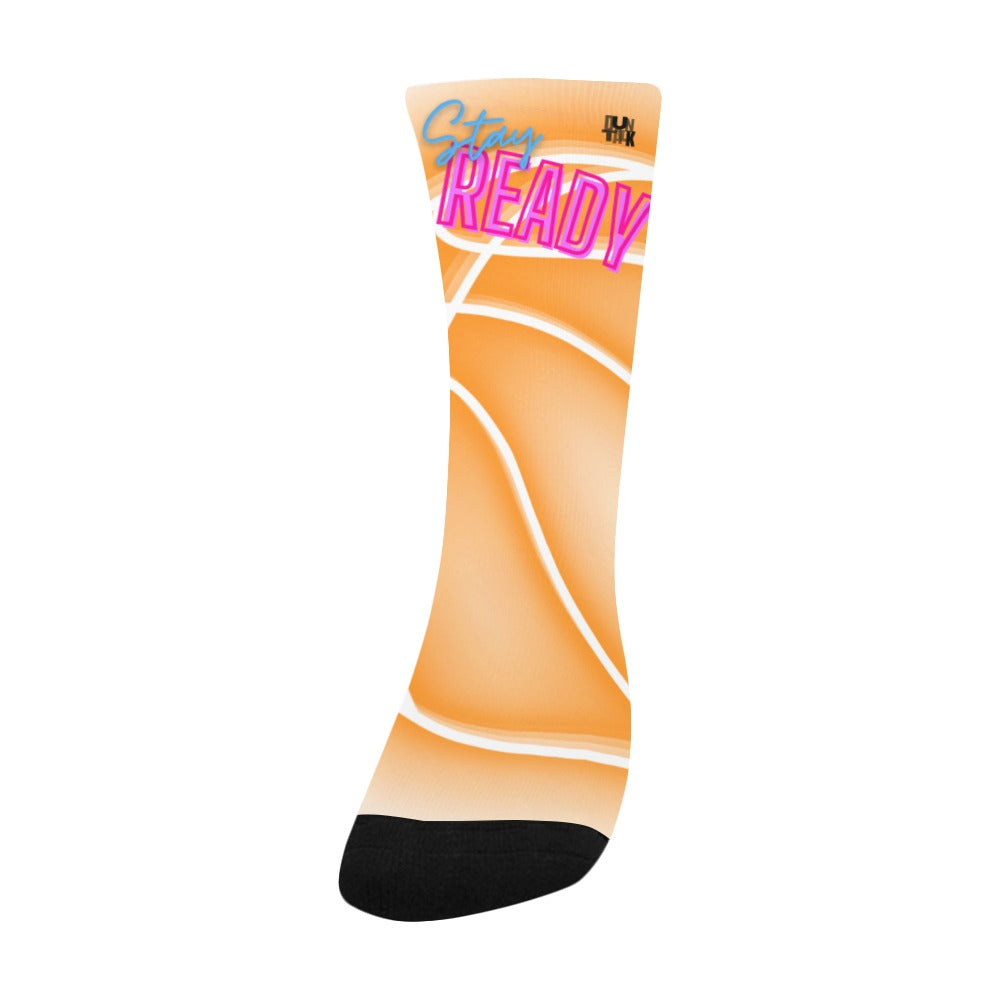 Duntalk "Glow" Kid's Basketball Socks - Orange