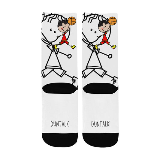 Duntalk "Doodle" Youth Basketball Socks -B7 e-joyer