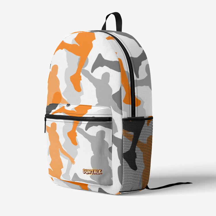 Duntalk "Head Top" Basketball Backpack - White Large