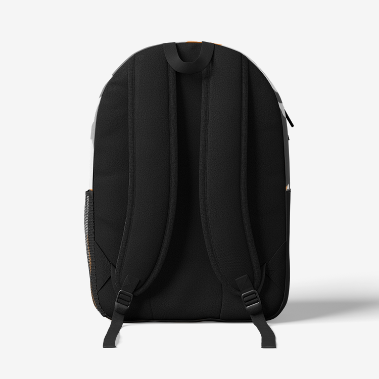 Duntalk "Head Top" Basketball Backpack - White Large