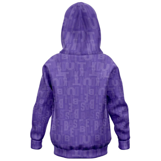 Duntalk "Ball IQ" Basketball Youth Hoodie - Purple Subliminator