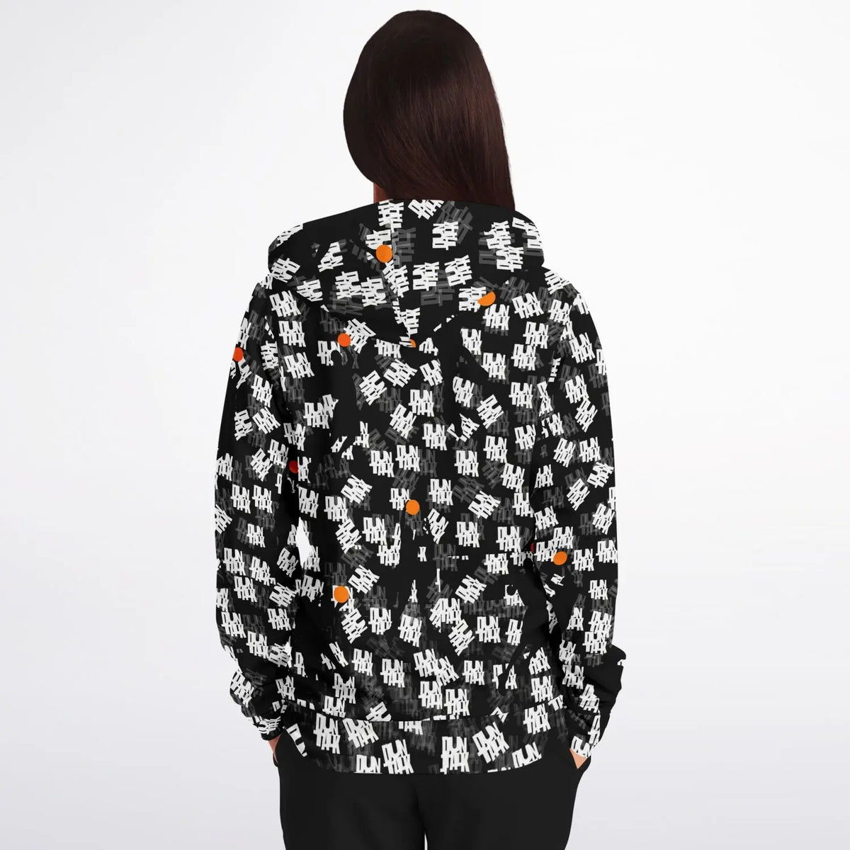 Duntalk "Ghost" Basketball Zip-Up Hoodie Jacket Subliminator
