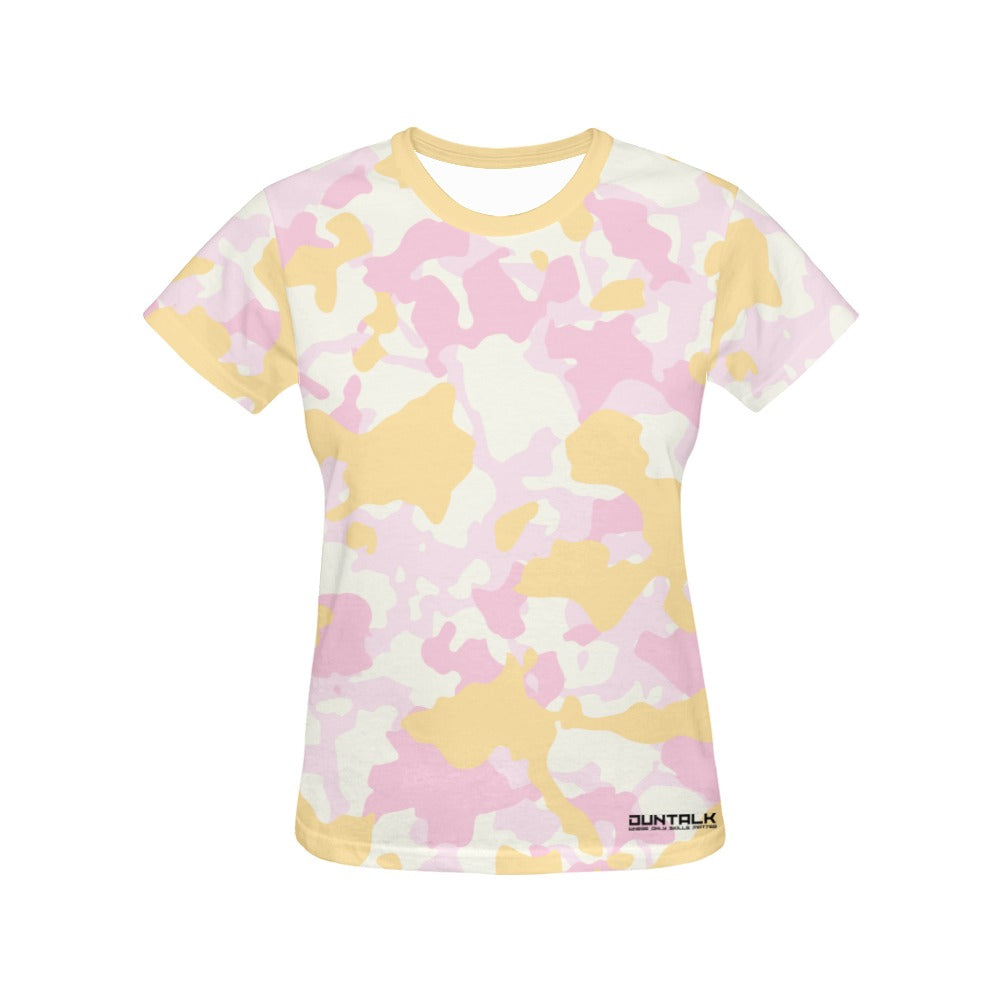 Duntalk "Bench Mob" Woman's Basketball T-Shirt - Pink