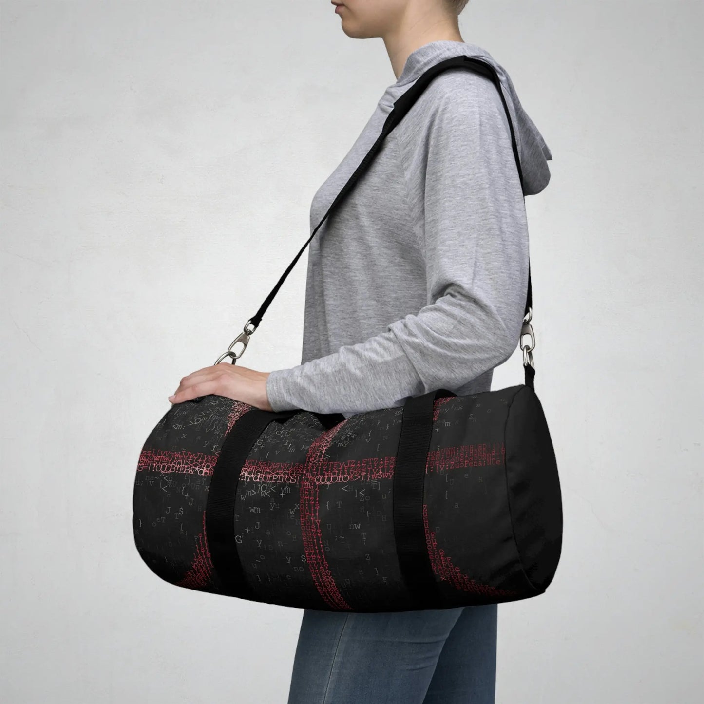 Duntalk "Winning" Canvas Basketball Duffle Bag - Red Printify
