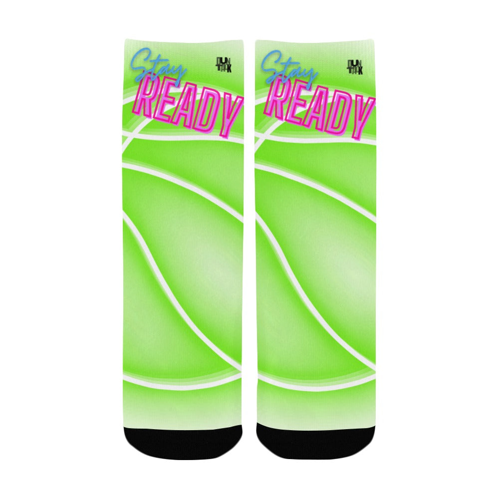 Duntalk "Glow" Kid's Basketball Socks - Green