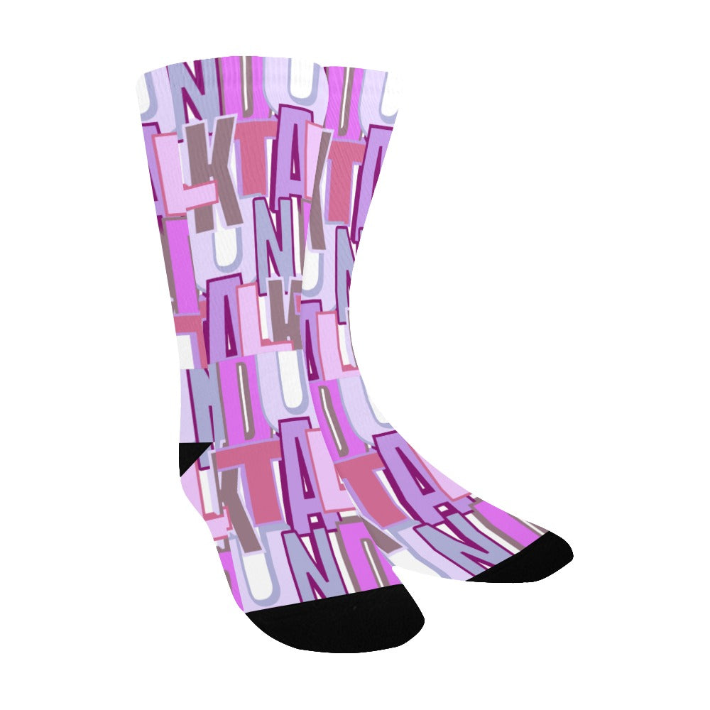 Duntalk "Zone" Kid's Basketball Socks- Purple