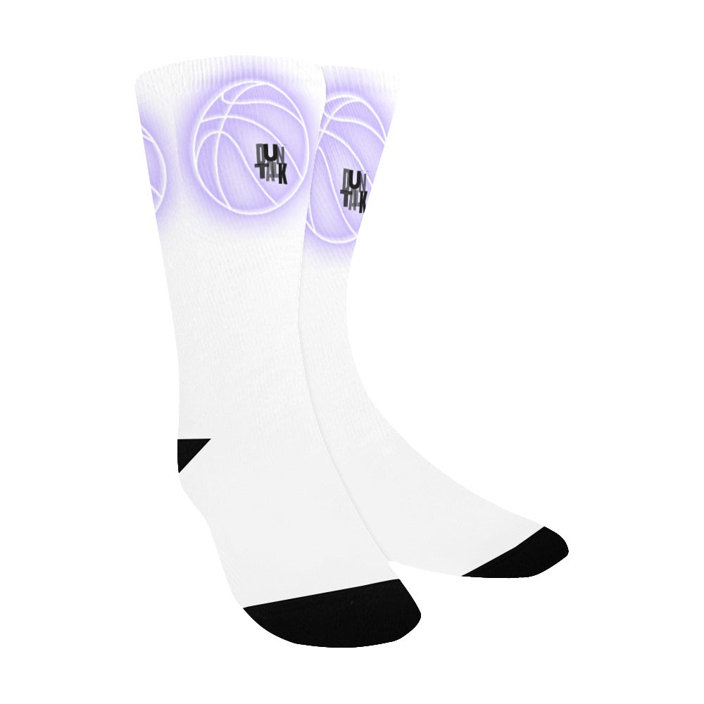 Duntalk "Glow" Kid's Basketball Socks - Purple