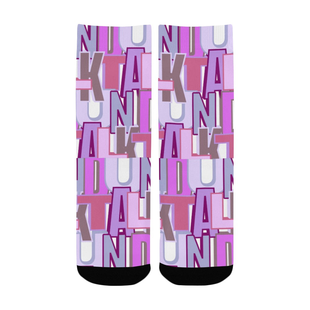 Duntalk "Zone" Kid's Basketball Socks- Purple