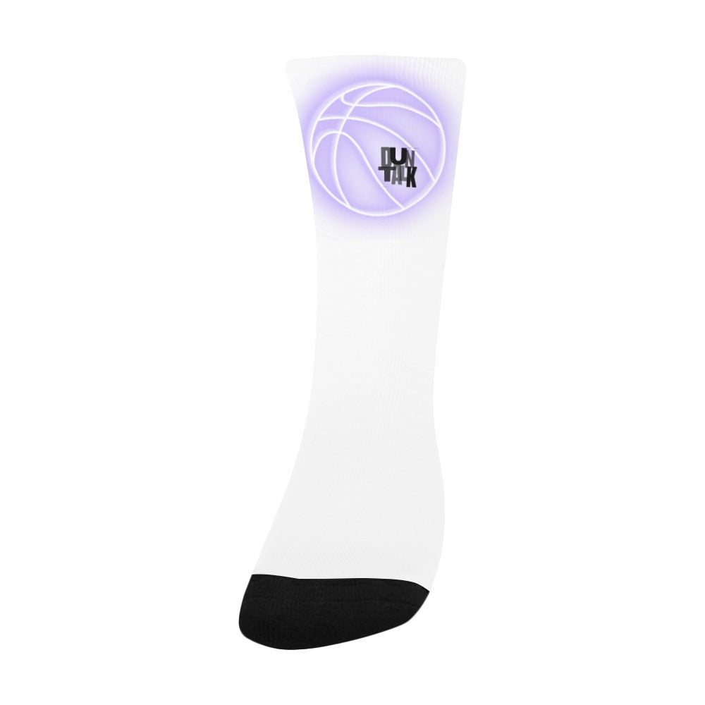 Duntalk "Glow" Kid's Basketball Socks - Purple