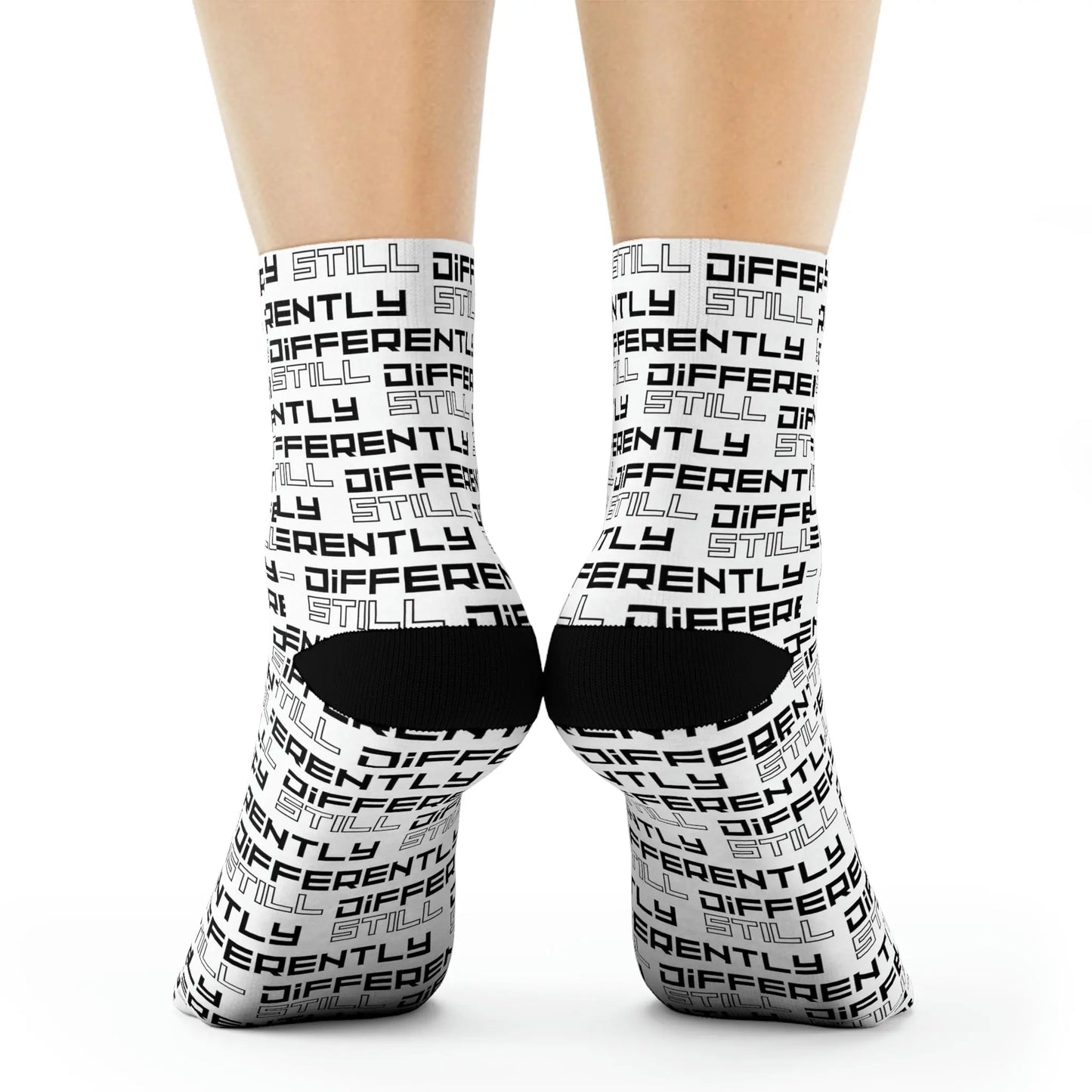 Duntalk "Differently" Performance Socks - White