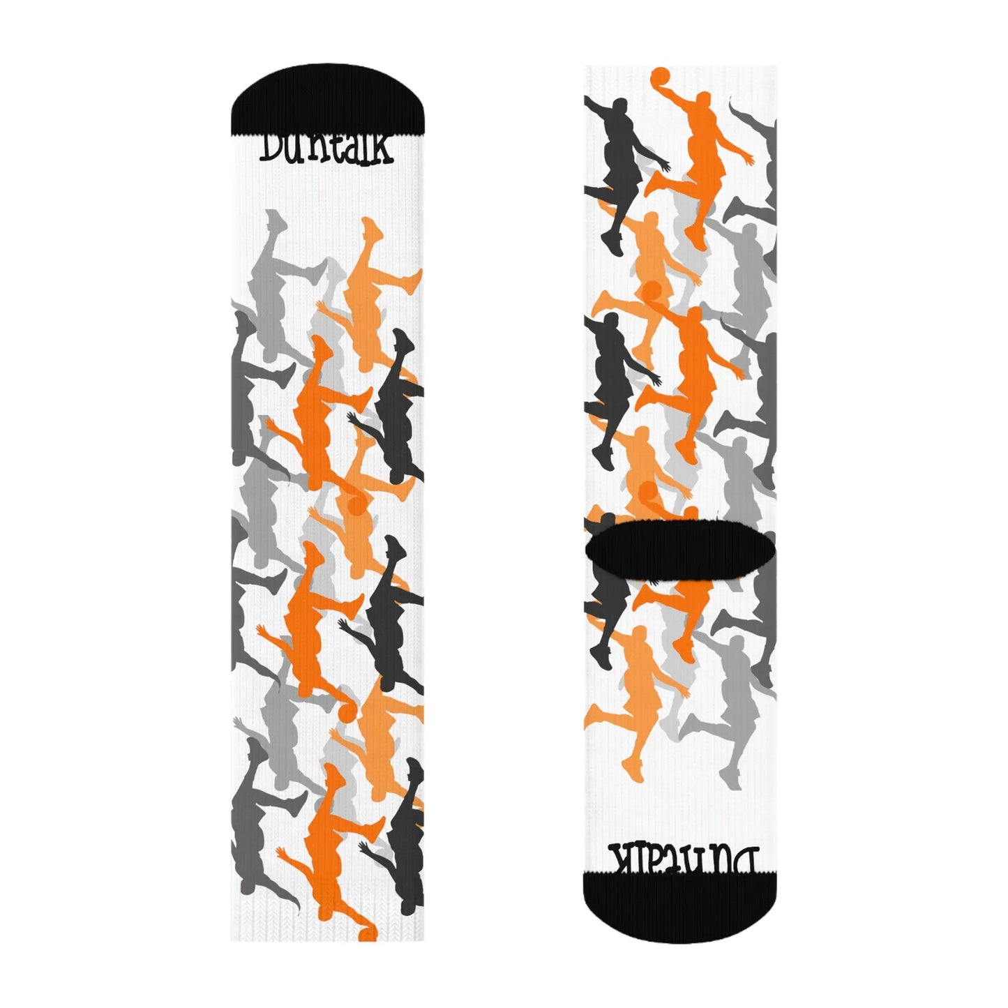 Duntalk "Head Top" Basketball Socks - White