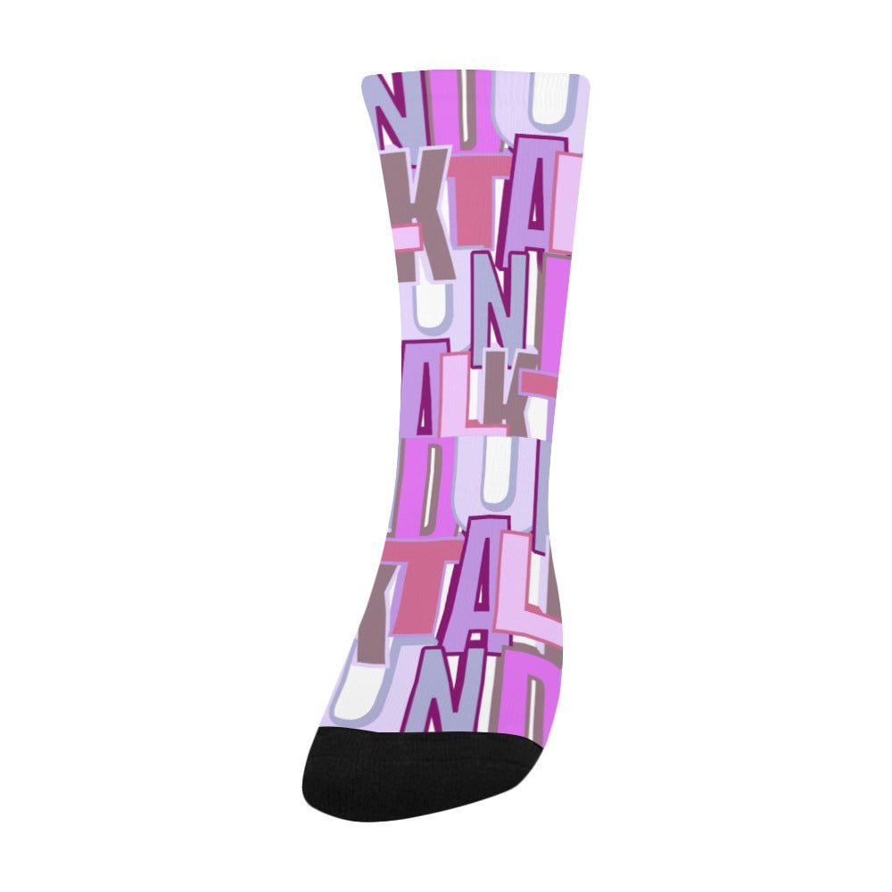 Duntalk "Zone" Kid's Basketball Socks- Purple