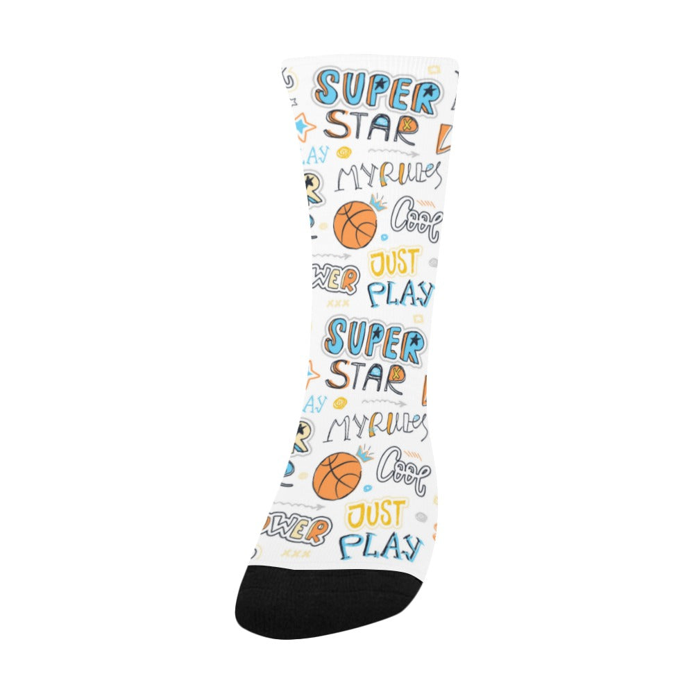Duntalk "Superstar" Kid's Basketball Socks