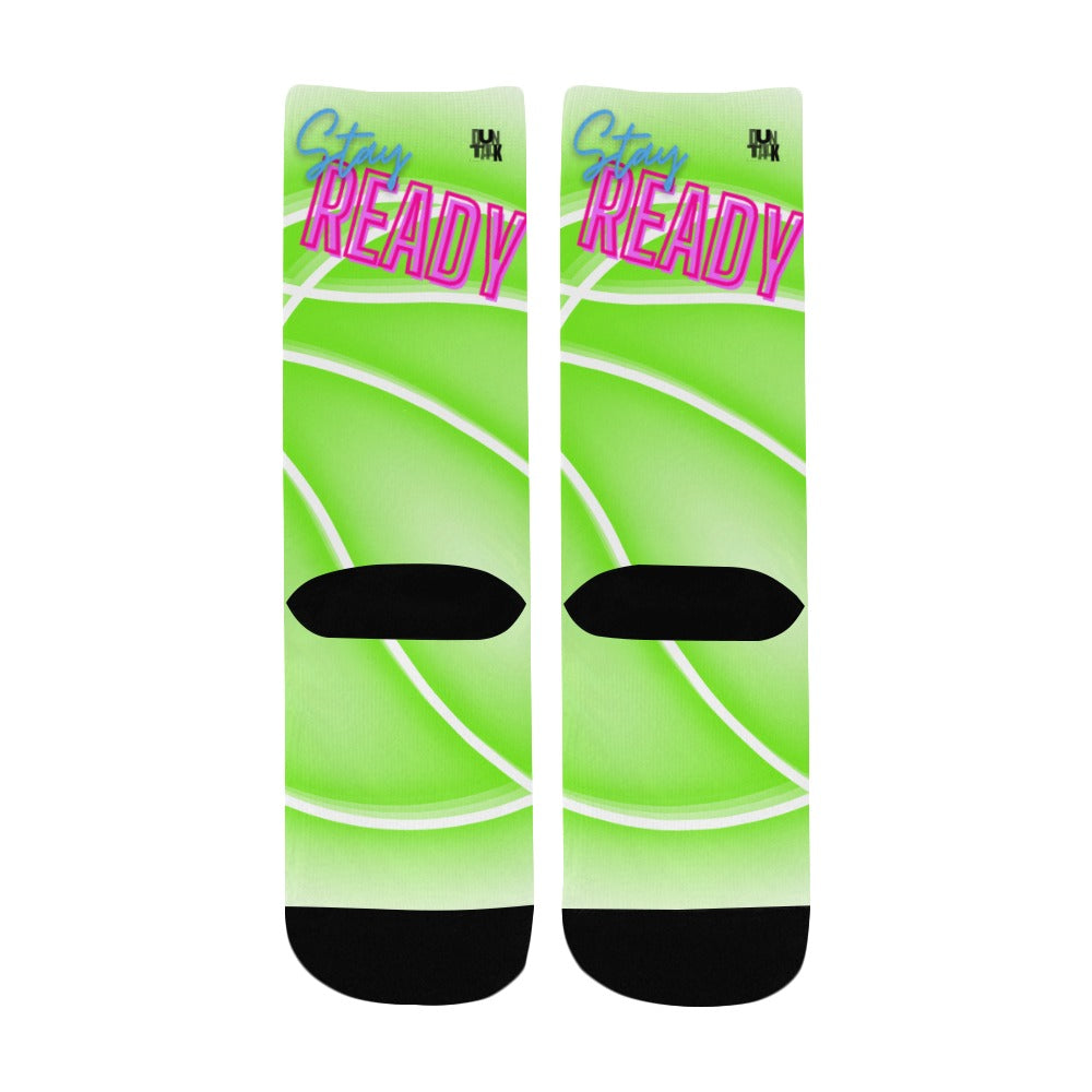 Duntalk "Glow" Kid's Basketball Socks - Green