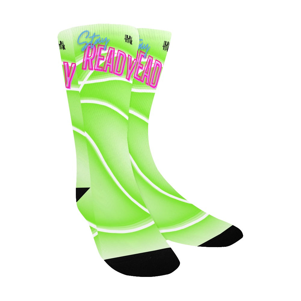 Duntalk "Glow" Kid's Basketball Socks - Green