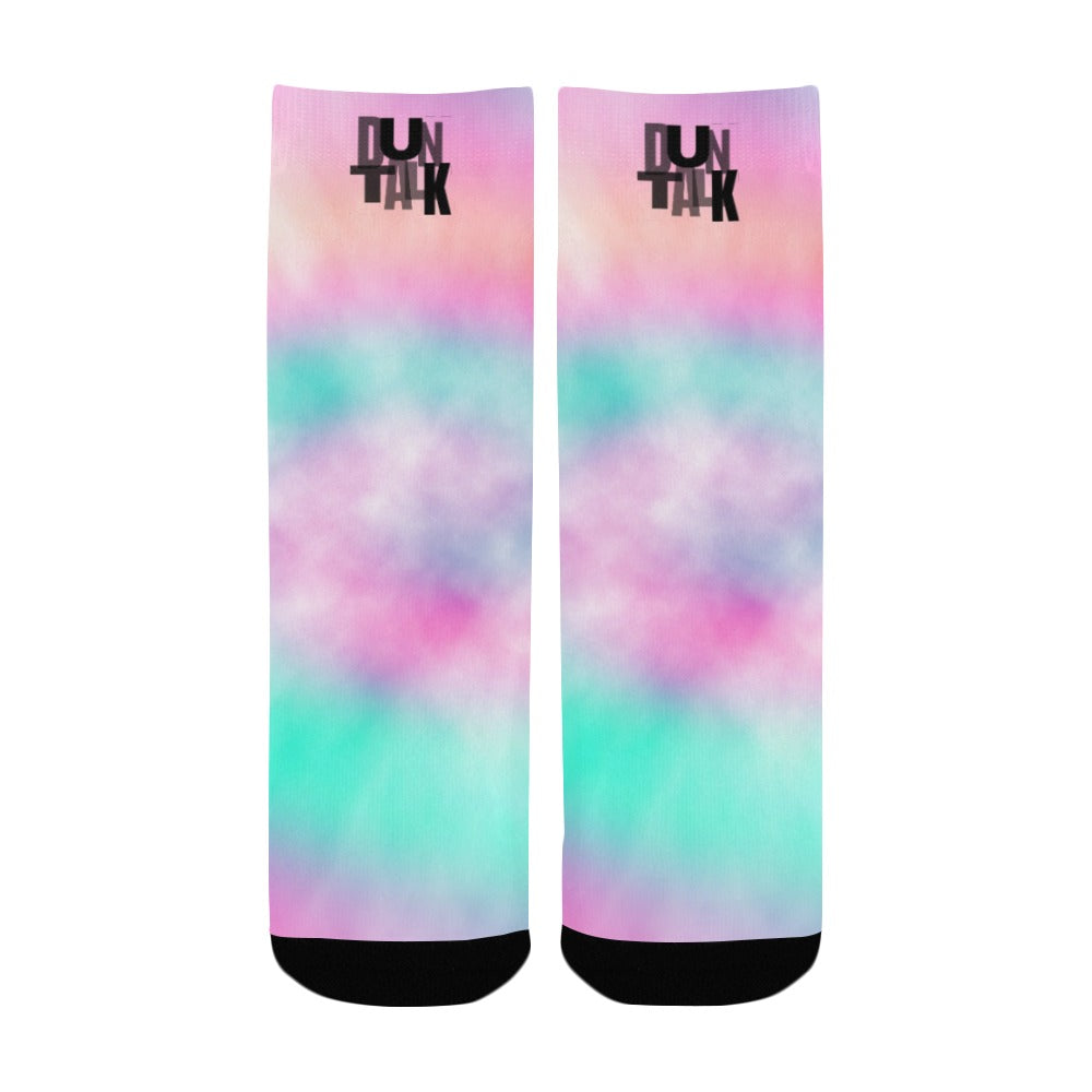 Duntalk "Twisted" Kid's Basketball Socks - Pink