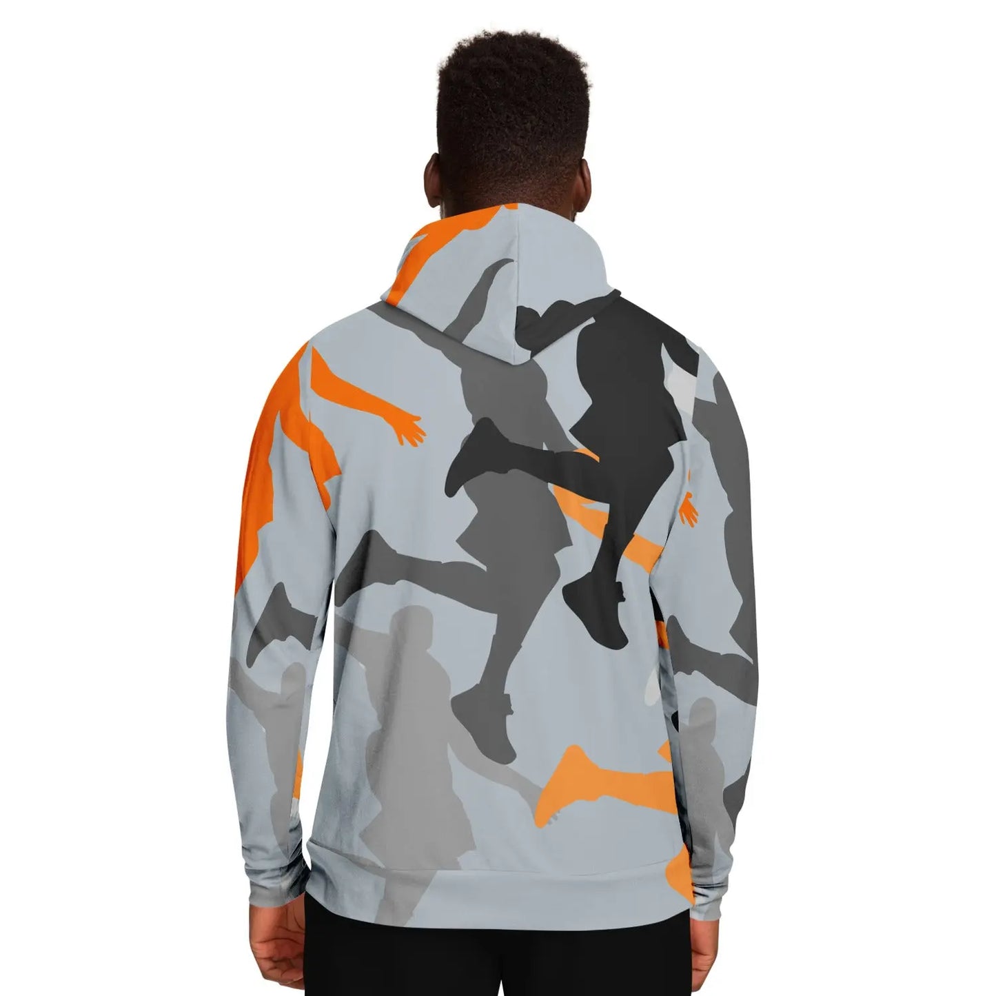 Duntalk "Head Top" Men's Basketball Hoodie - Grey Subliminator