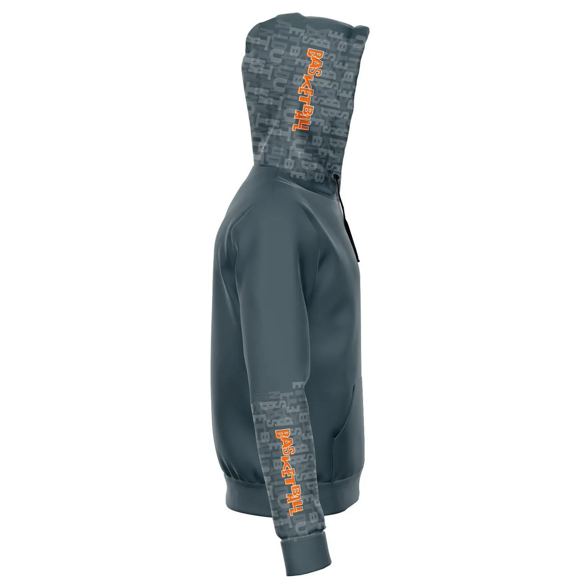 Duntalk "Court Vision" Basketball Zip-Up Hoodie Jacket - Grey Subliminator