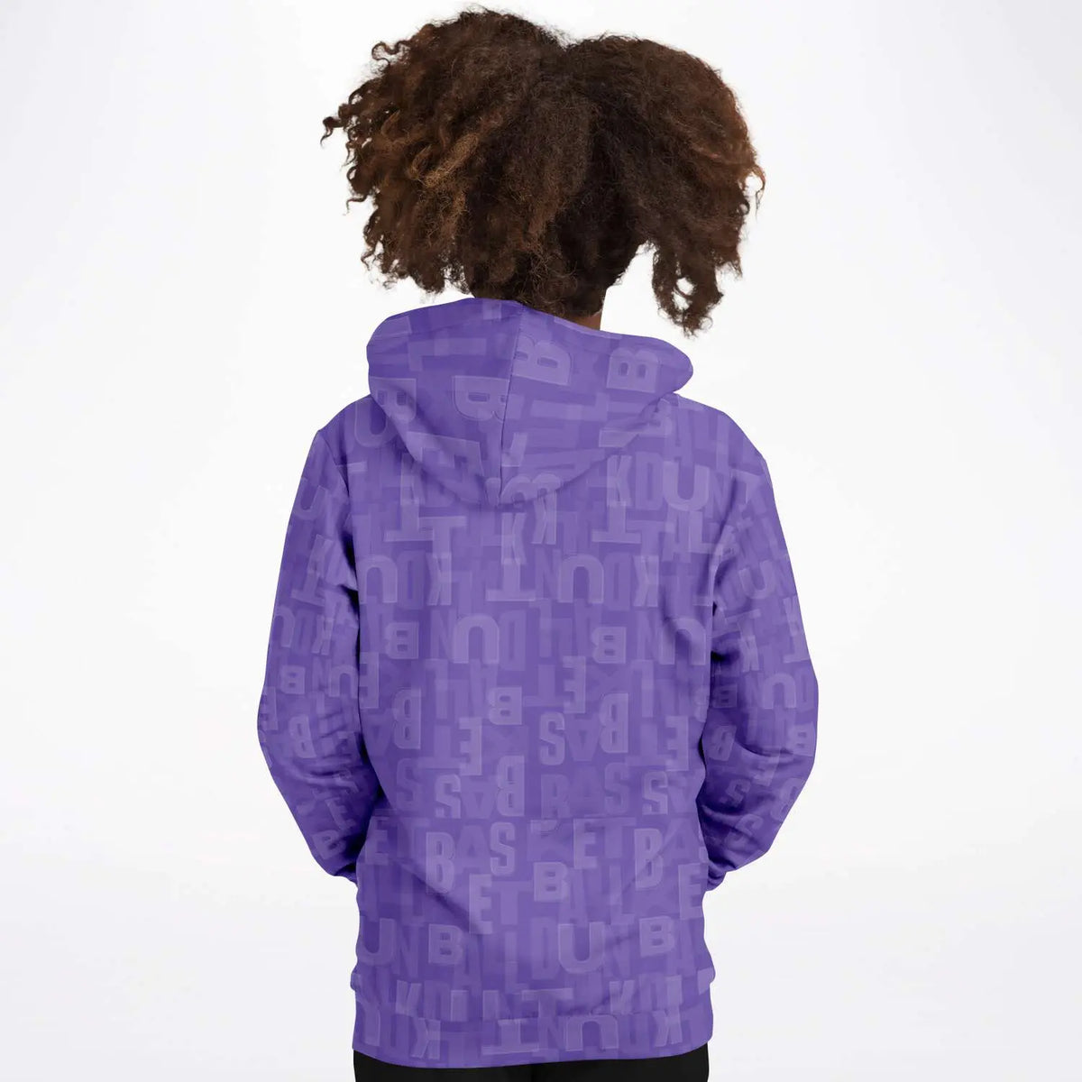 Duntalk "Ball IQ" Basketball Youth Hoodie - Purple Subliminator