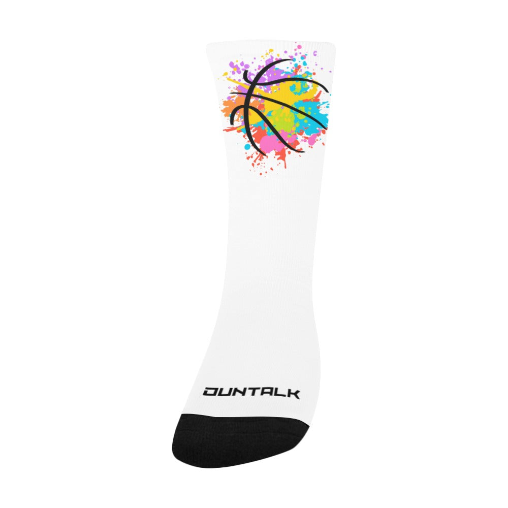 Duntalk "Rock" Kid's Basketball Socks - Small Multi