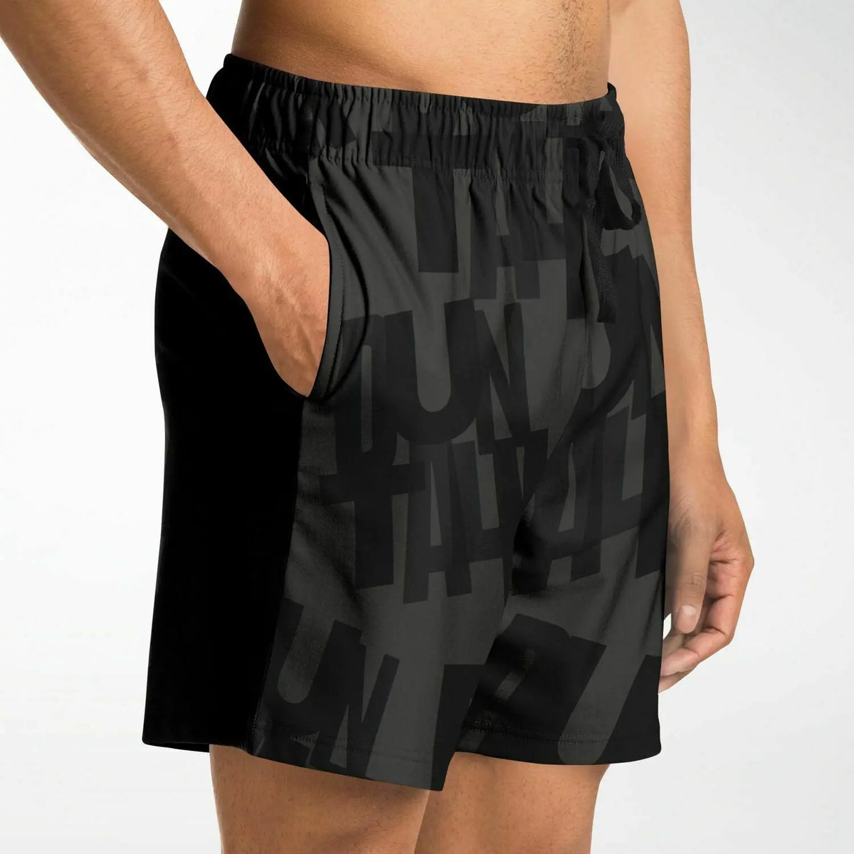 Duntalk "Phantom" Basketball Mid Shorts - Black Subliminator