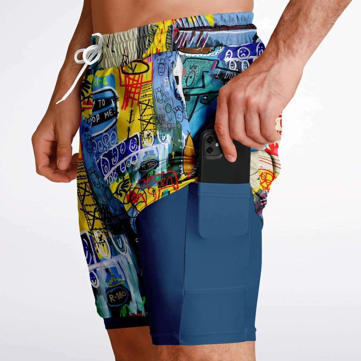Duntalk "Hoop Dreams" 2 in 1 Basketball Shorts Subliminator