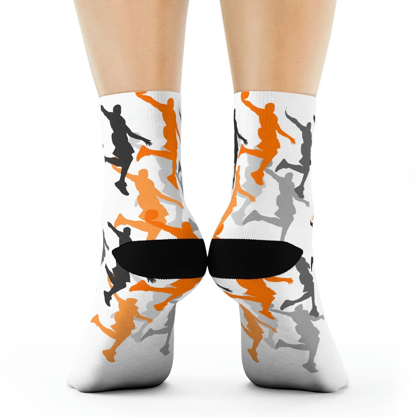 Duntalk "Head Top" Basketball Socks - White