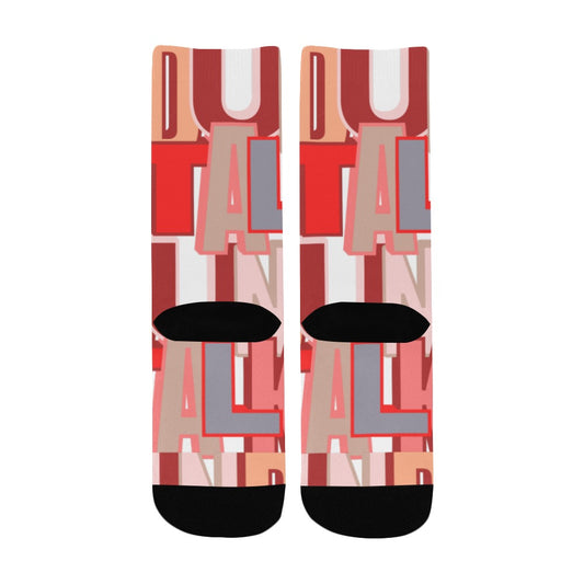 Duntalk "Gurl" Kid's Basketball Socks - Pink e-joyer