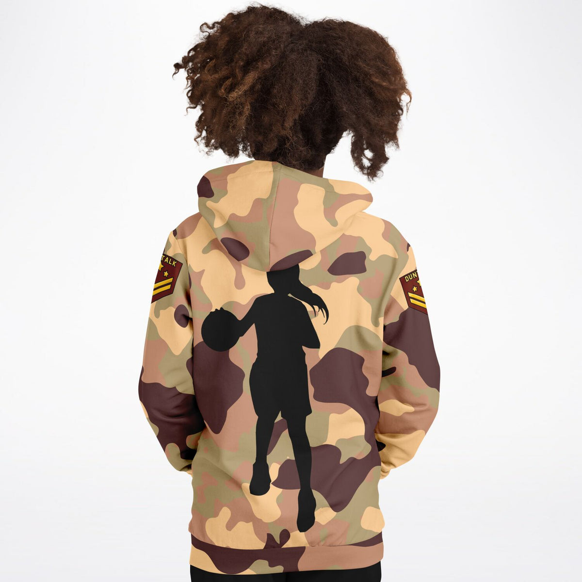 Duntalk "Bench Mob" Basketball Youth Hoodie - Wine Subliminator
