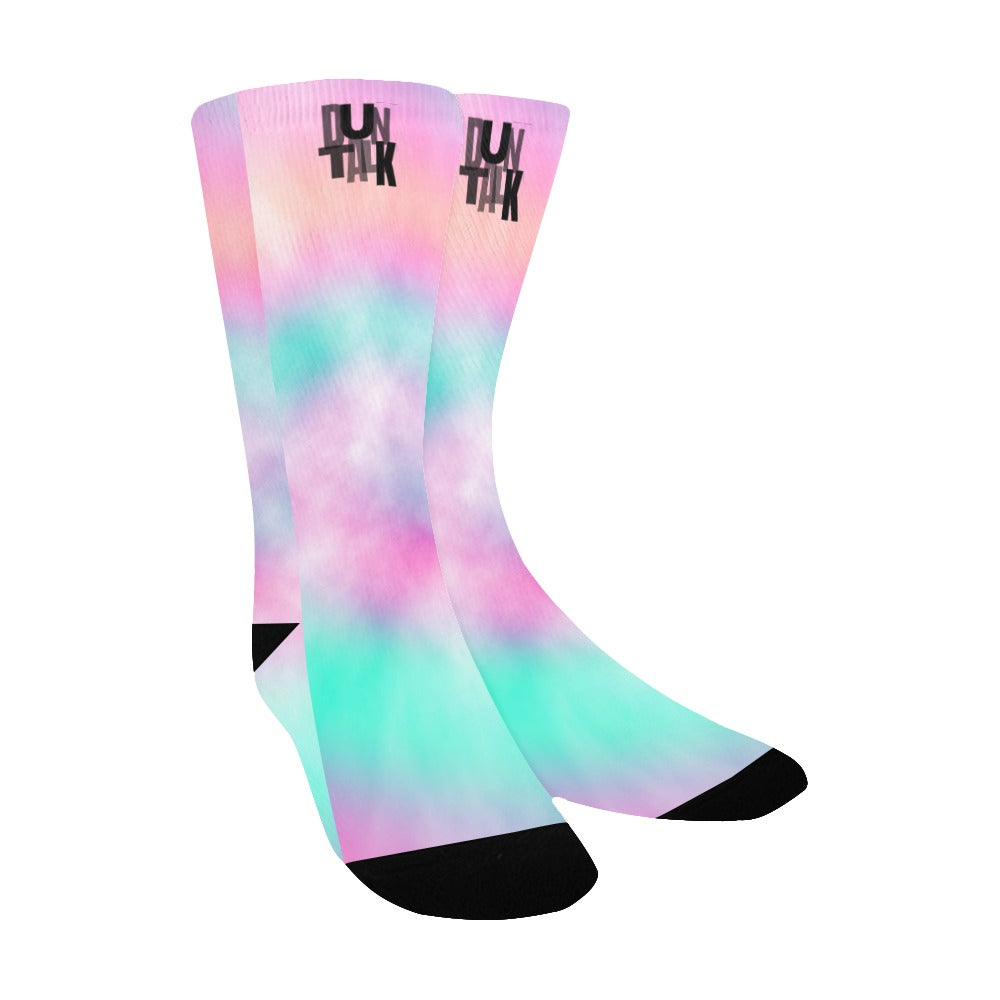 Duntalk "Twisted" Kid's Basketball Socks - Pink