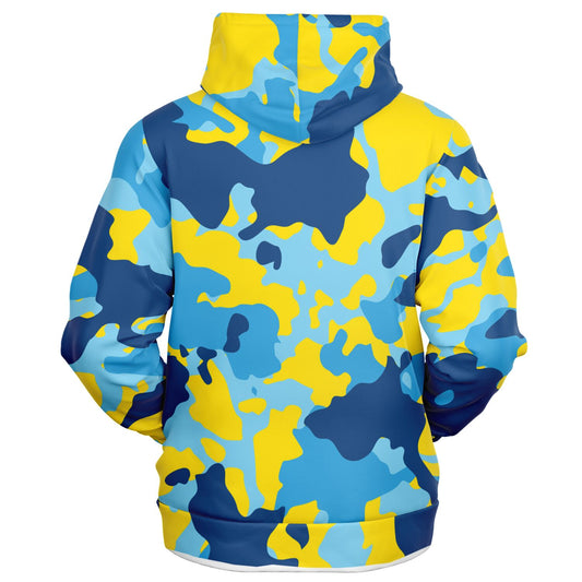 Duntalk "Bench Mob" Zip Up Hoodie Jacket - Blue Subliminator