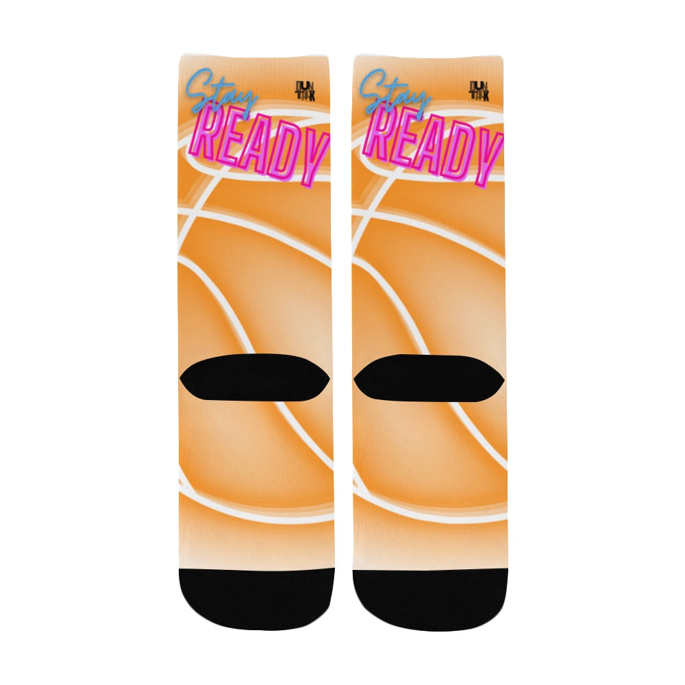 Duntalk "Glow" Kid's Basketball Socks - Orange