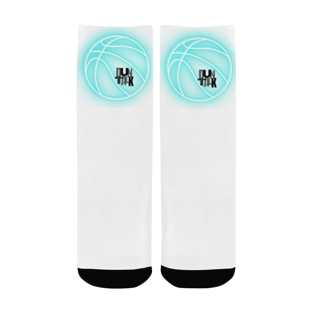 Duntalk "Glow" Kid's Basketball Socks - Blue