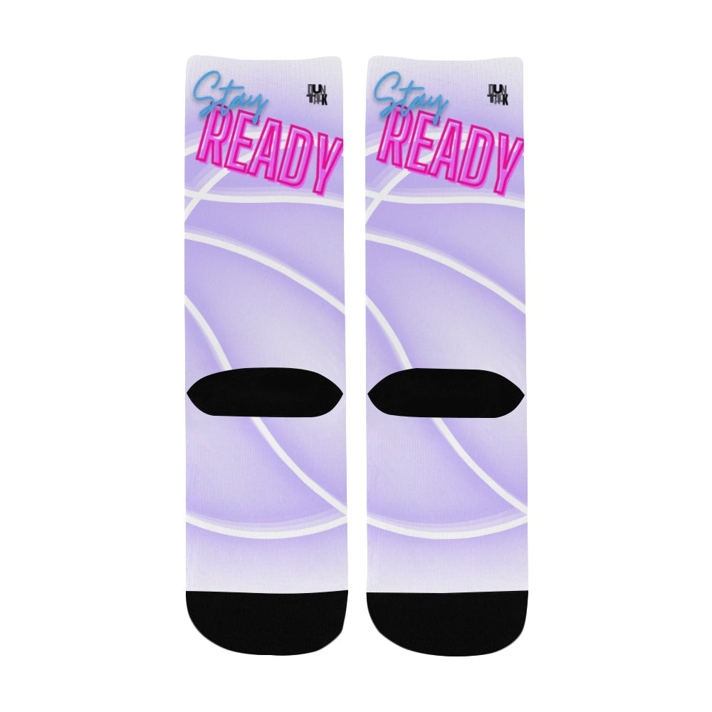 Duntalk "Glow" Kid's Basketball Socks - Purple e-joyer