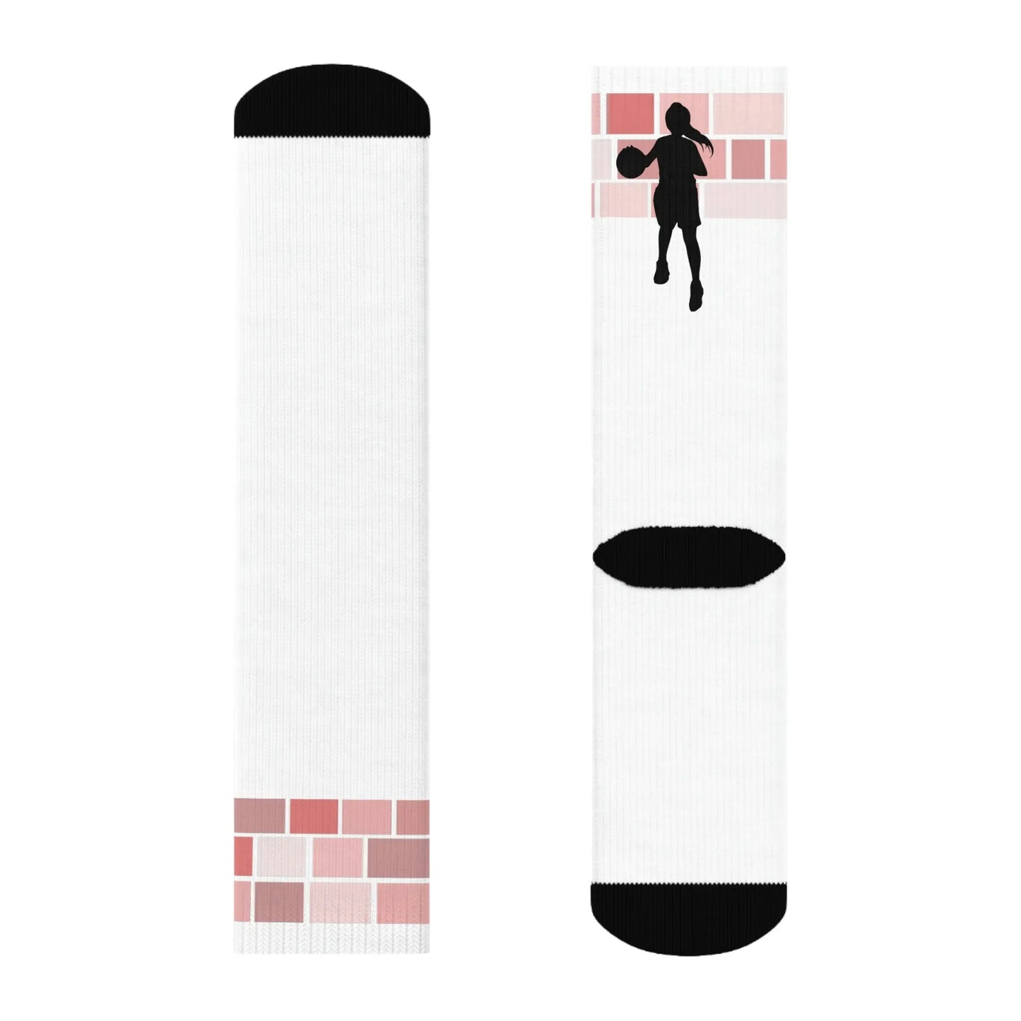 Duntalk "Lane" Female Basketball Socks - White