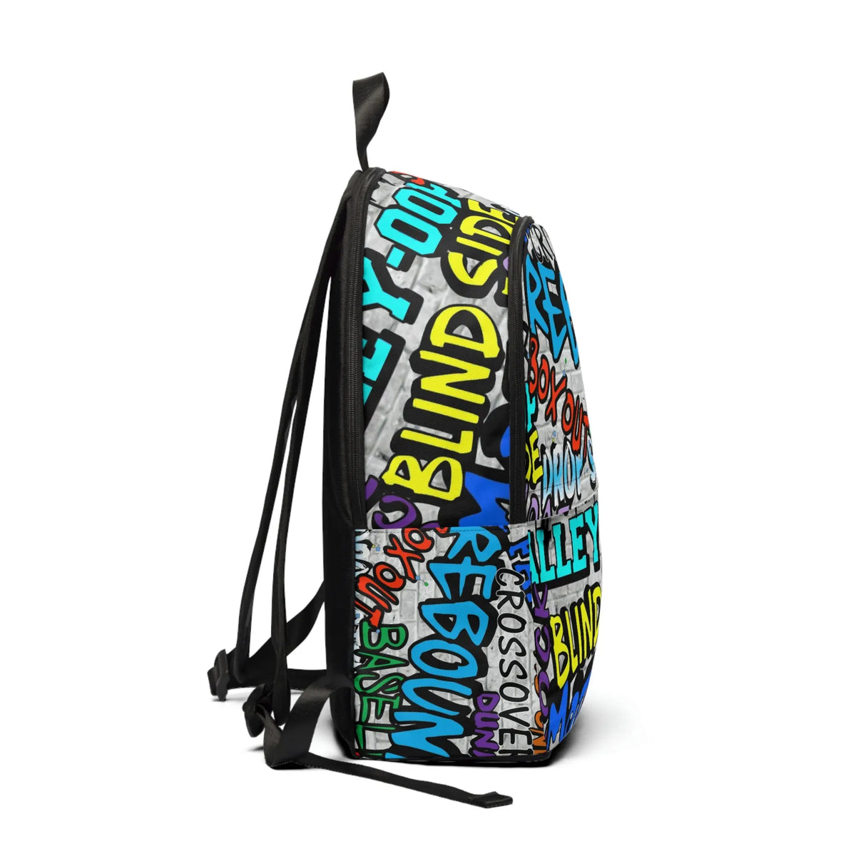 Duntalk "Ball All Day" Basketball Graffiti Backpack - Grey/Small Printify