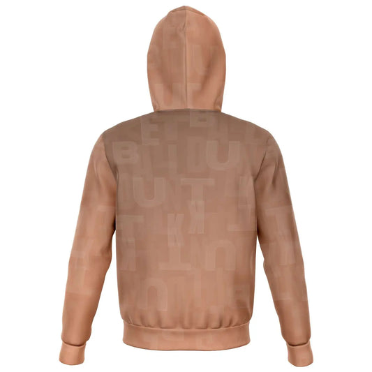 Duntalk "Ball IQ" Basketball Hoodie Zip-Up Jacket - Sunset Subliminator