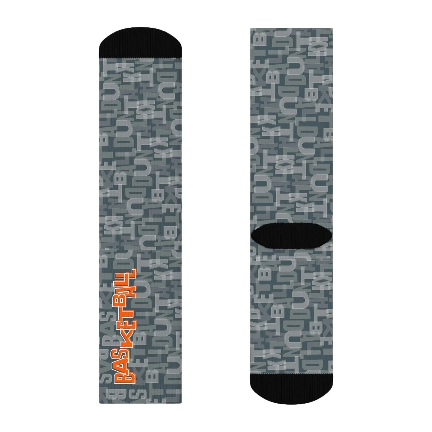 Duntalk "Court Vision" Basketball Socks - Grey