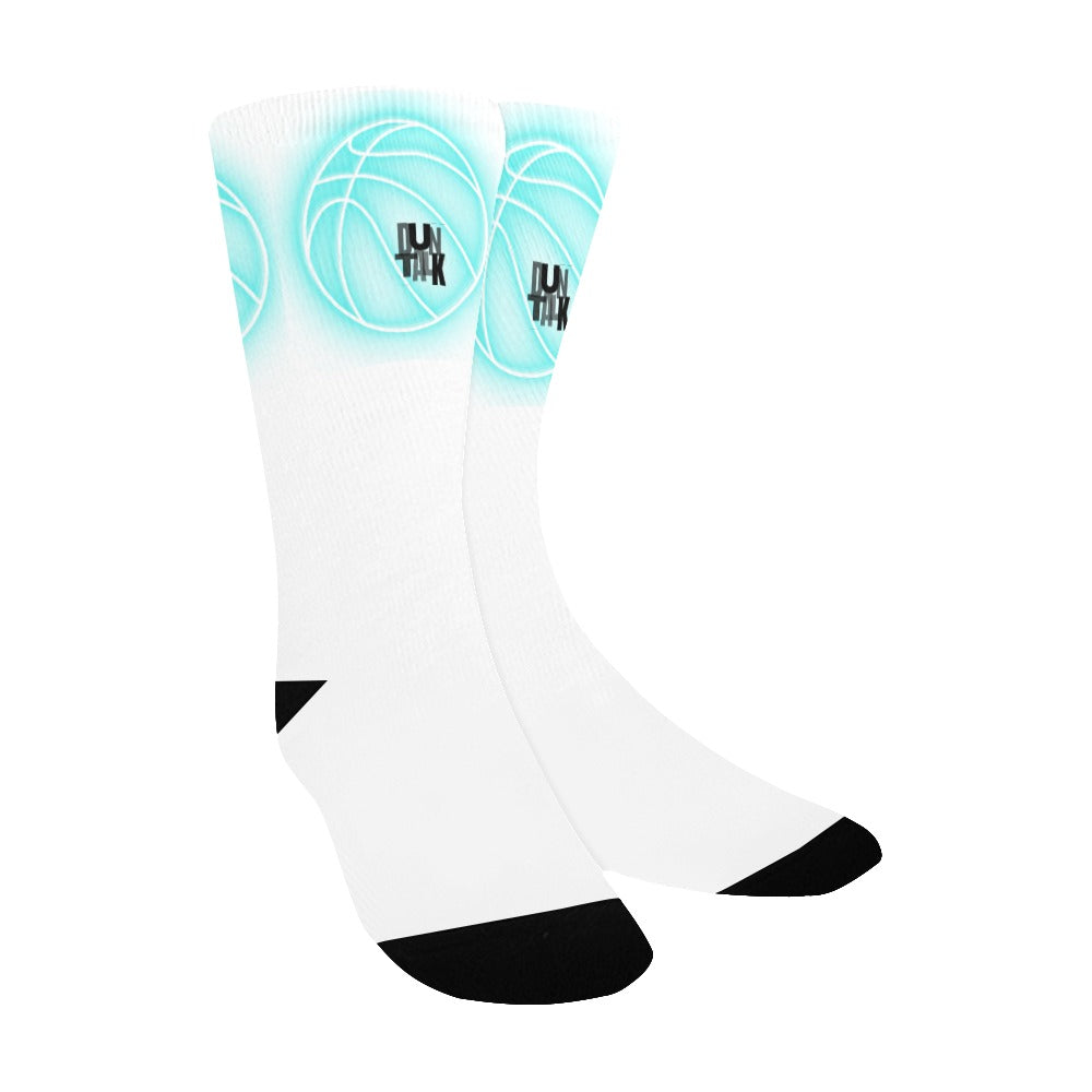 Duntalk "Glow" Kid's Basketball Socks - Blue