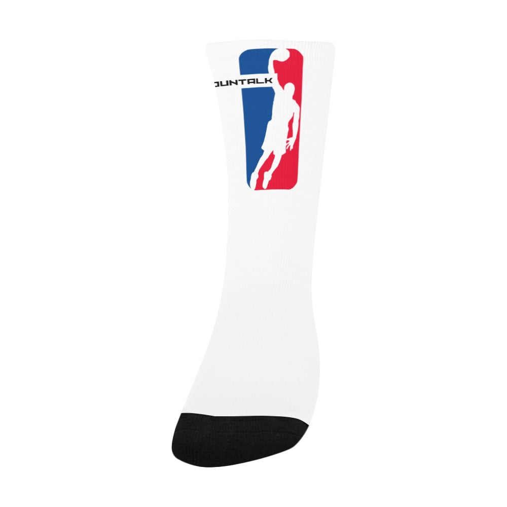 Duntalk "Draft" Kid's Basketball Socks - Side