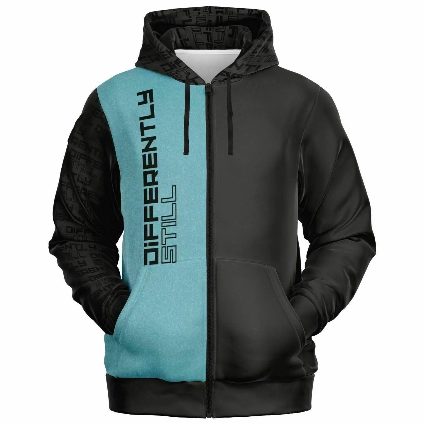 Duntalk "Differently" Basketball Zip-Up Hoodie Jacket Subliminator