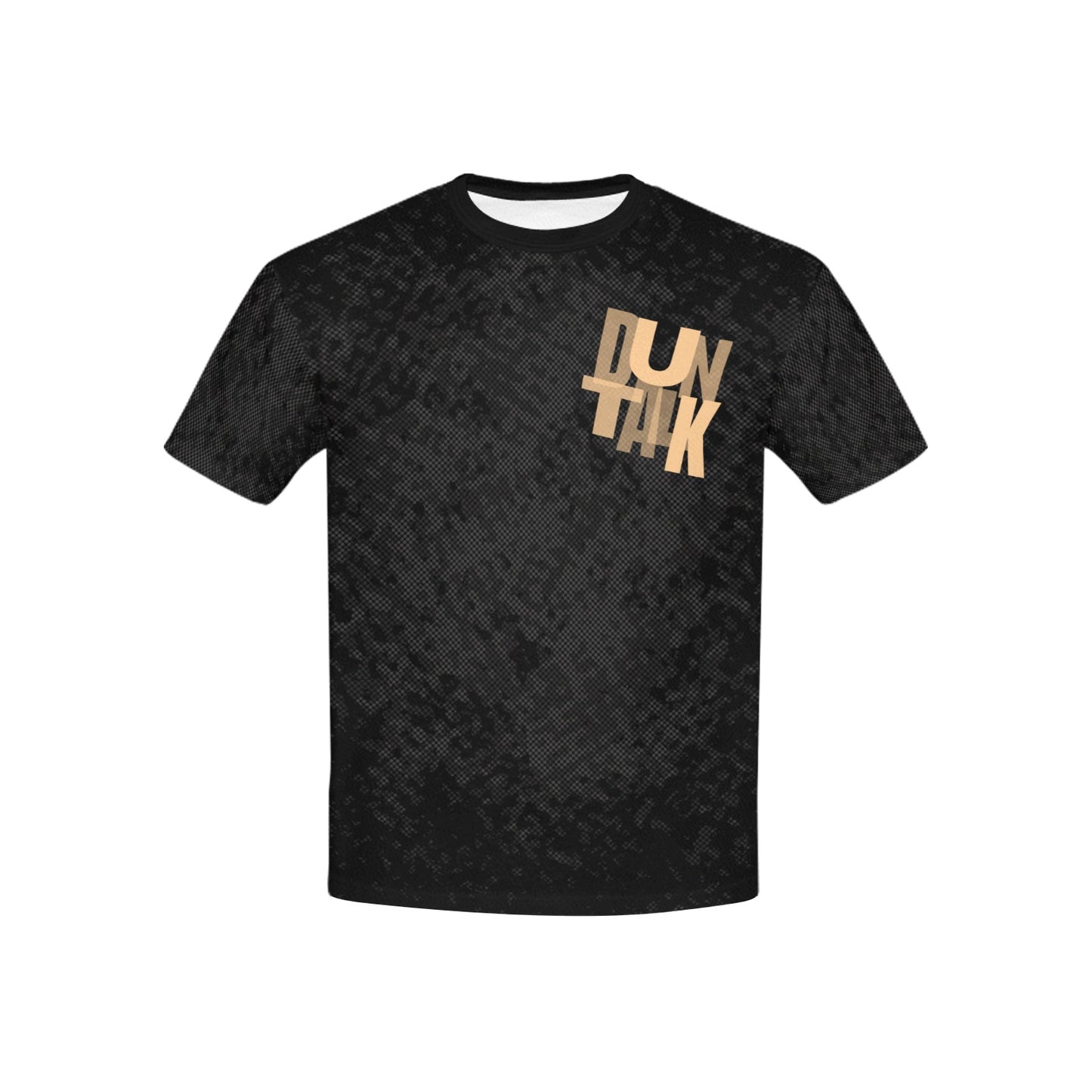 Duntalk "Leather" Youth Basketball T-shirt - Black