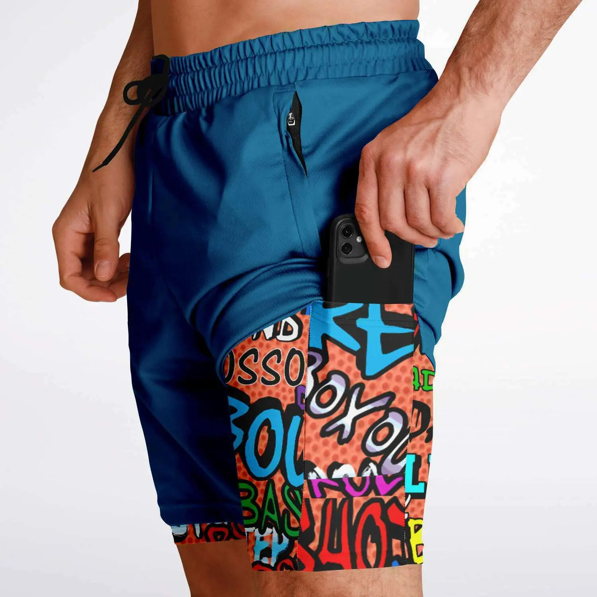 Duntalk "Ball All Day" Basketball Shorts - Blue Subliminator