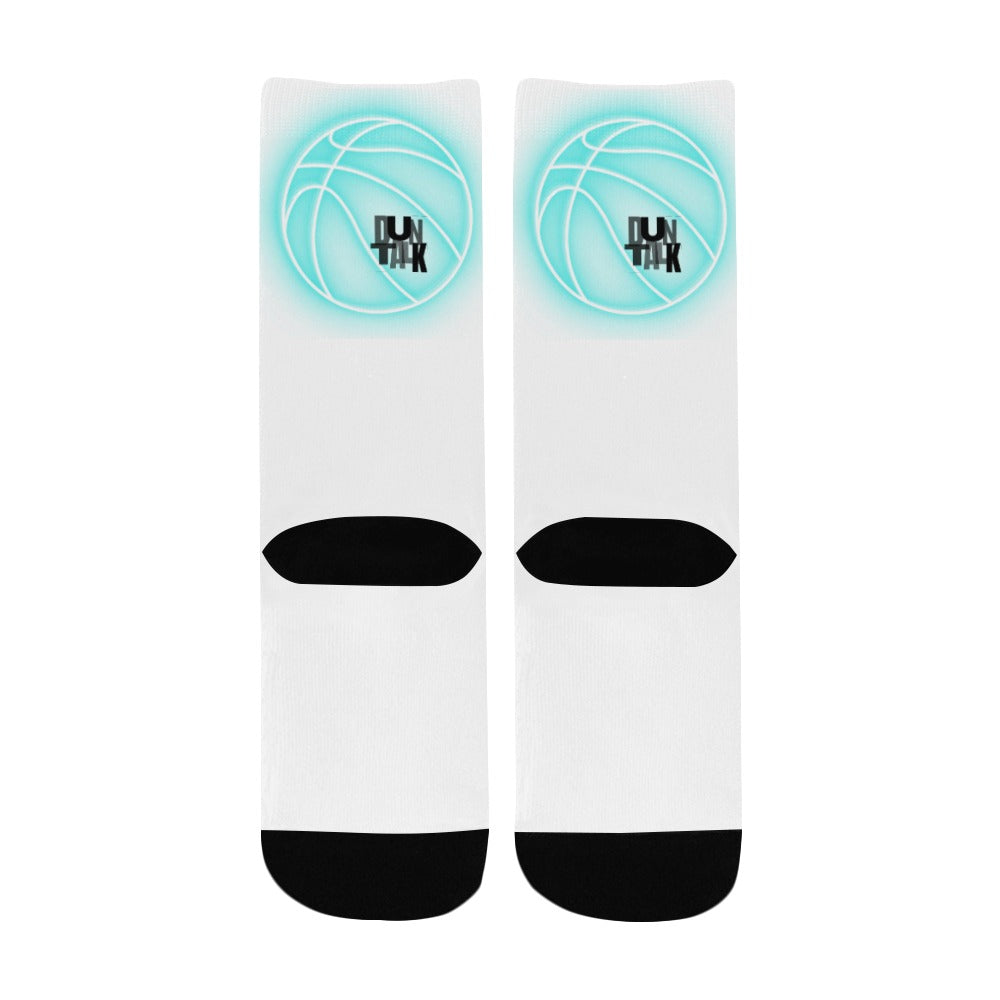 Duntalk "Glow" Kid's Basketball Socks - Blue