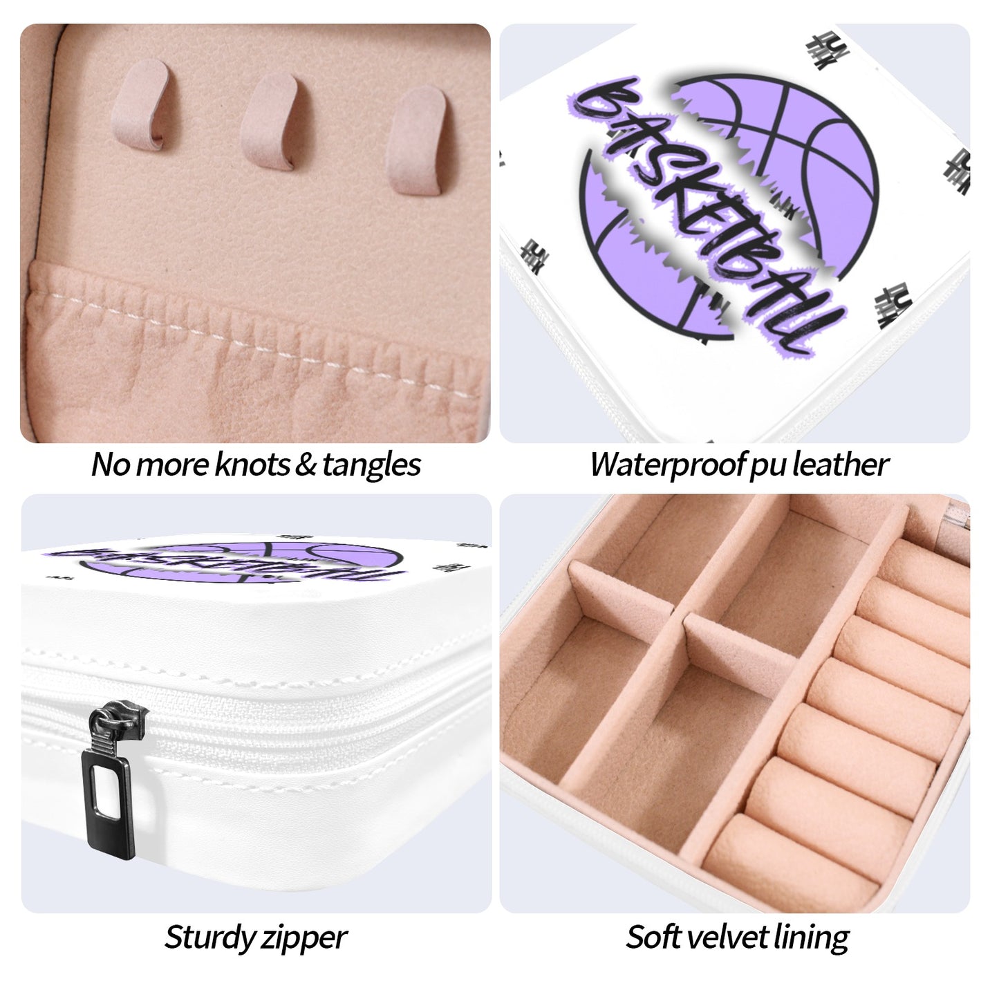 "Ball" Drip Lock Sports Travel Jewelry Box