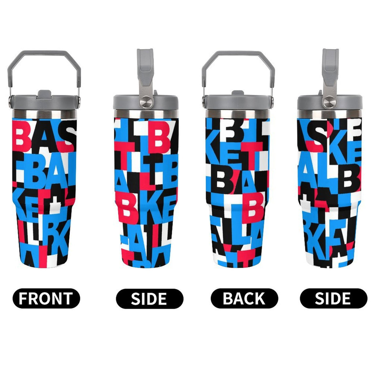 Block Party Tumbler - Red/Blue