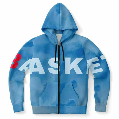 Duntalk "Beyond" Basketball Hoodie Jacket - Stone Washed Blue Subliminator